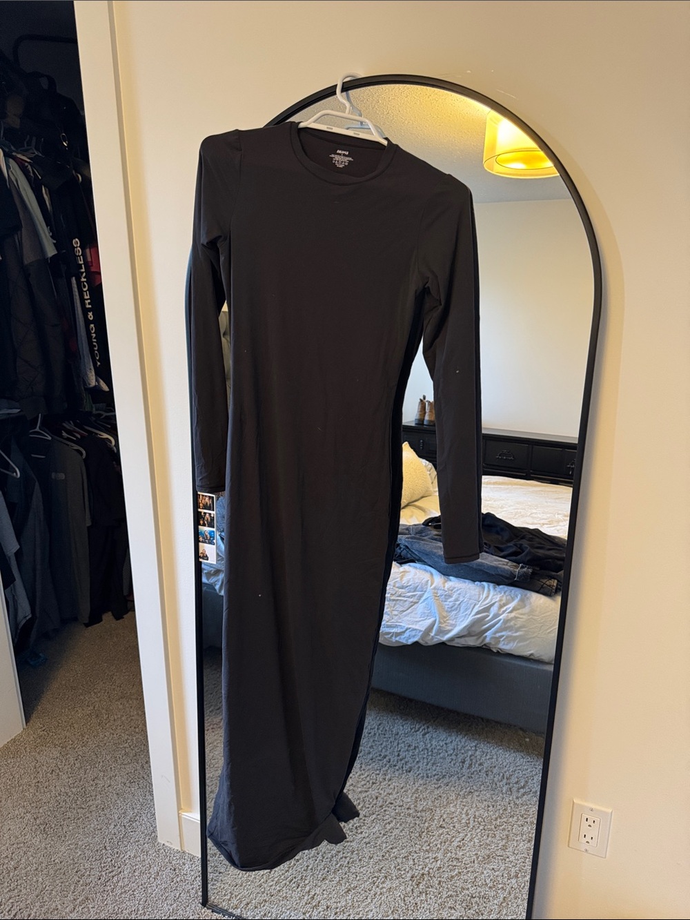 Long Sleeve Black Maxi Dress